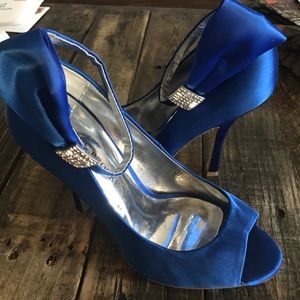 Audrey Brooke Royal Blue Heels